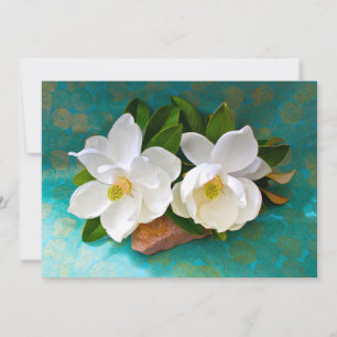 Flowers   Magnolia Flower Thank You Card