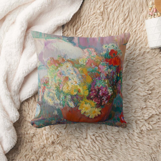 Flowers, Magnus Enckell  Cushion (Blanket)
