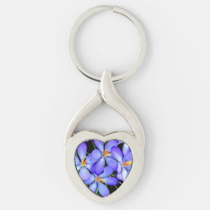 Flowers  Metal Keychain