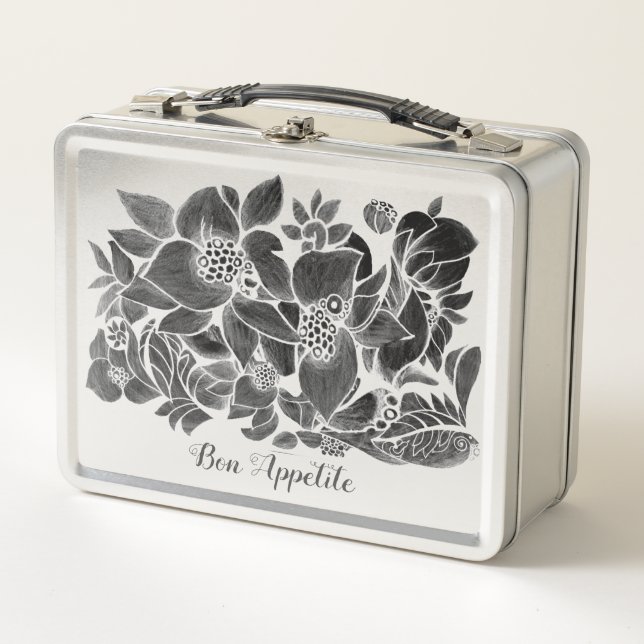 Flowers Metal Lunch Box (Front)