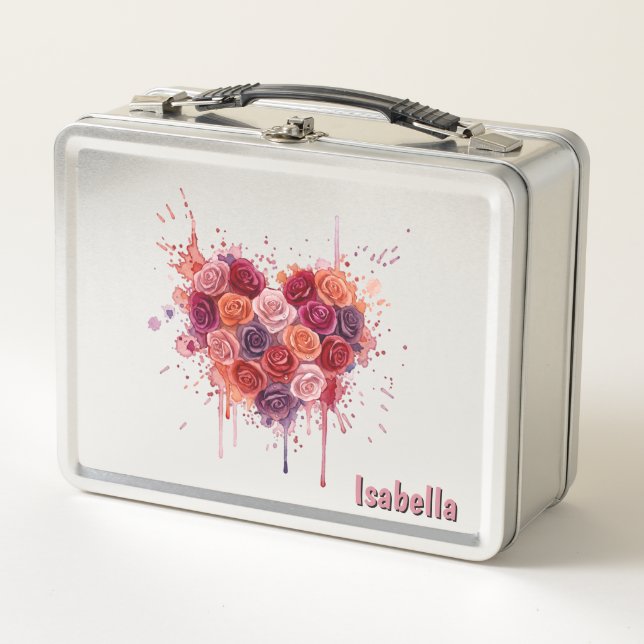 Flowers Metal Lunch Box (Front)