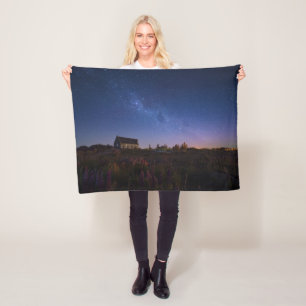 Flowers Milky Way New Zealand Fleece Blanket