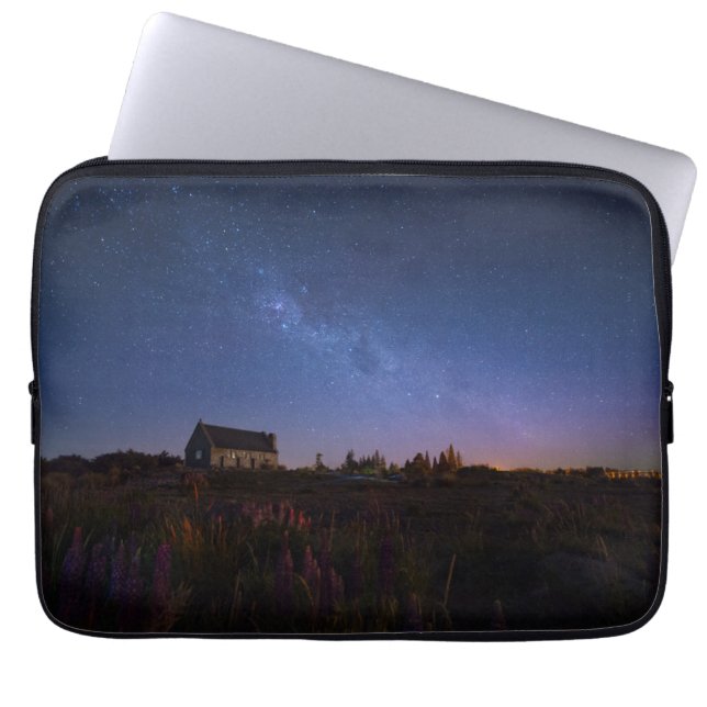 Flowers | Milky Way New Zealand Laptop Sleeve (Front)