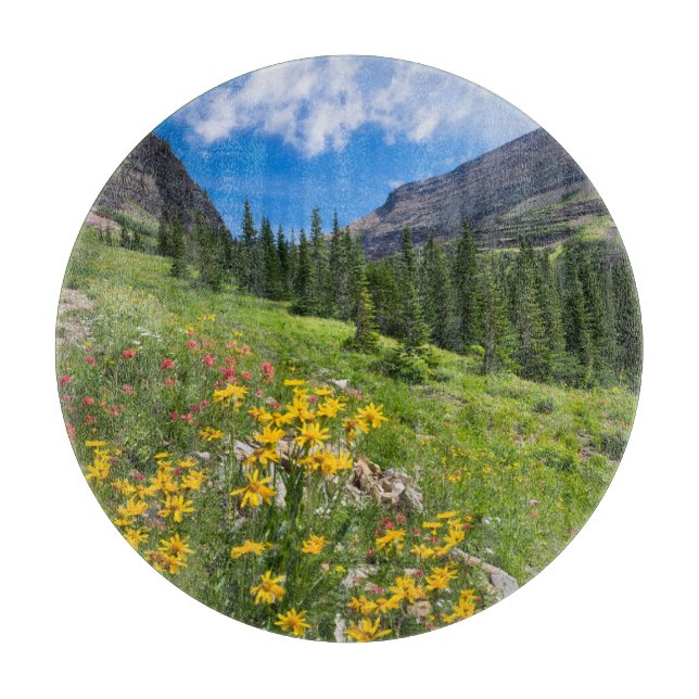 Flowers | Montana Flower Path Cutting Board (Front)