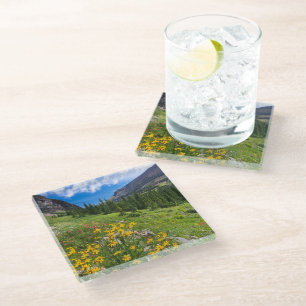 Flowers   Montana Flower Path Glass Coaster