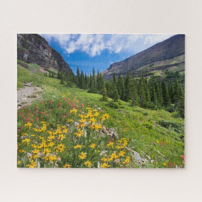 Flowers | Montana Flower Path Jigsaw Puzzle (Horizontal)