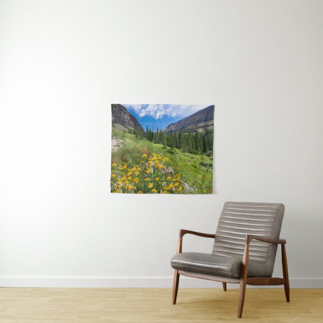 Flowers | Montana Flower Path Tapestry (In Situ (Horizontal))