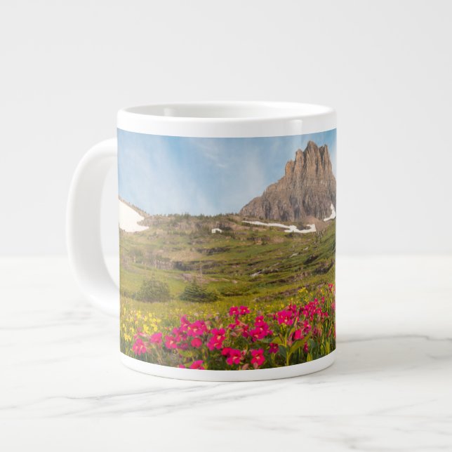 Flowers | Montana's Glacier National Park Large Coffee Mug (Front Left)