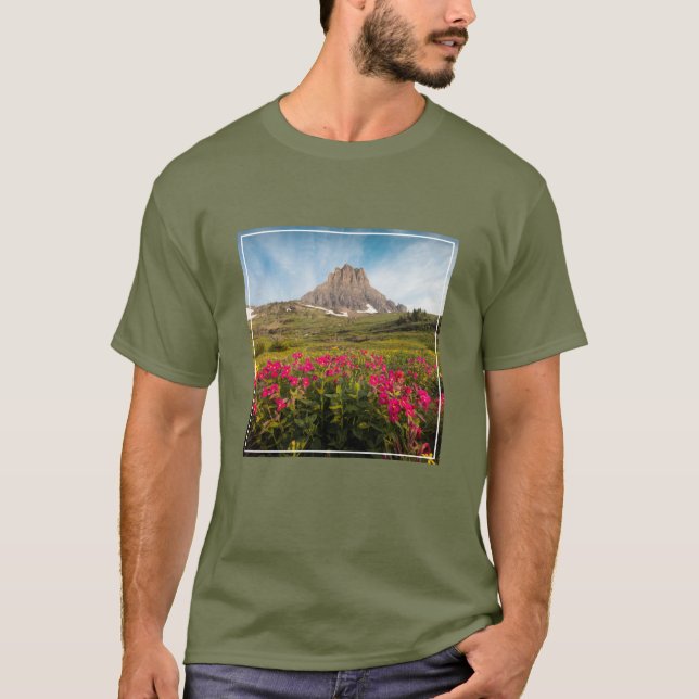 Flowers | Montana's Glacier National Park T-Shirt (Front)