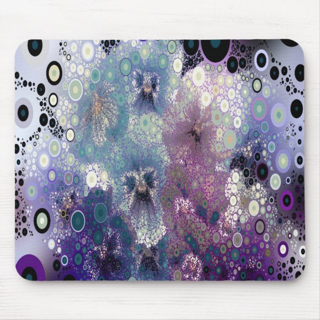 Flowers Mosaic Mouse Mat (Front)