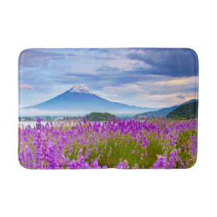 Flowers   Mount Fugi Japan Bath Mat