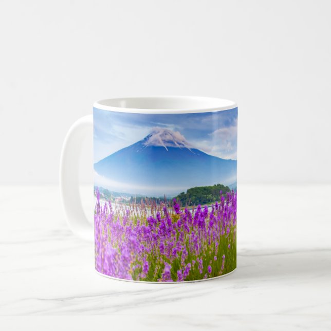 Flowers | Mount Fugi Japan Coffee Mug (Front Left)