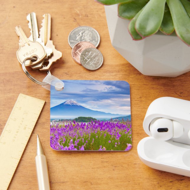 Flowers | Mount Fugi Japan Key Ring (Desk)