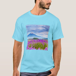Flowers Mount Fugi Japan T-Shirt