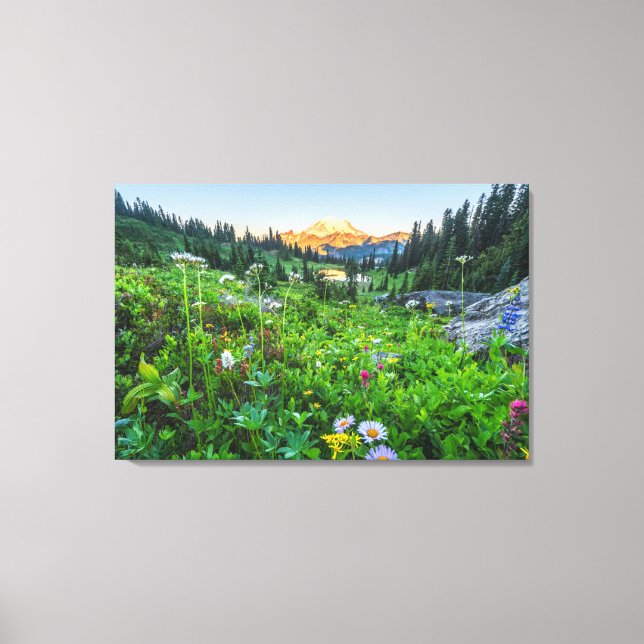 Flowers | Mount Rainier National Park Canvas Print (Front)