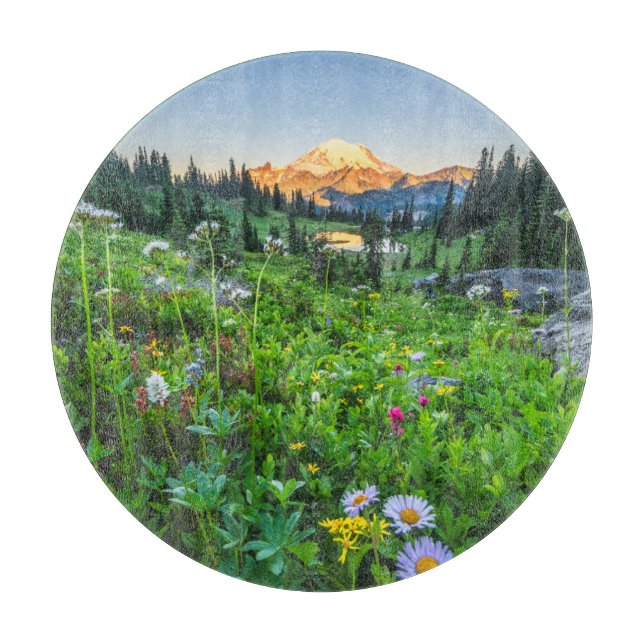 Flowers | Mount Rainier National Park Cutting Board (Front)