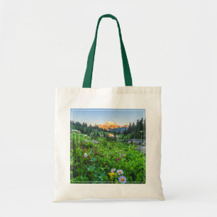 Flowers Mount Rainier National Park Tote Bag