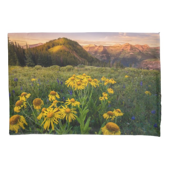 Flowers | Mountain Meadow Crested Butte Colorado Pillowcase (Front)