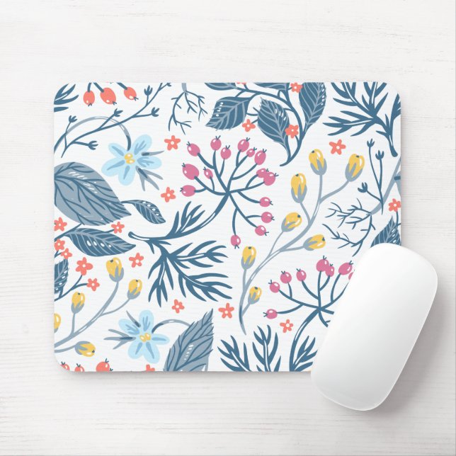 Flowers Mouse Mat (With Mouse)