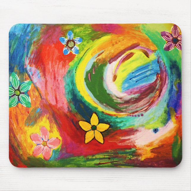 Flowers Mouse Mat (Front)