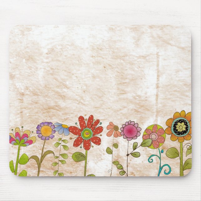 Flowers Mouse Mat (Front)