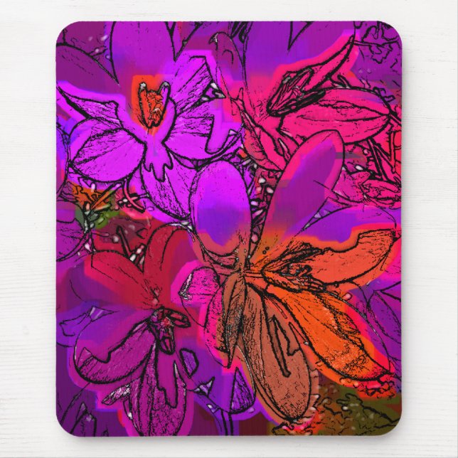 FLOWERS MOUSE MAT (Front)