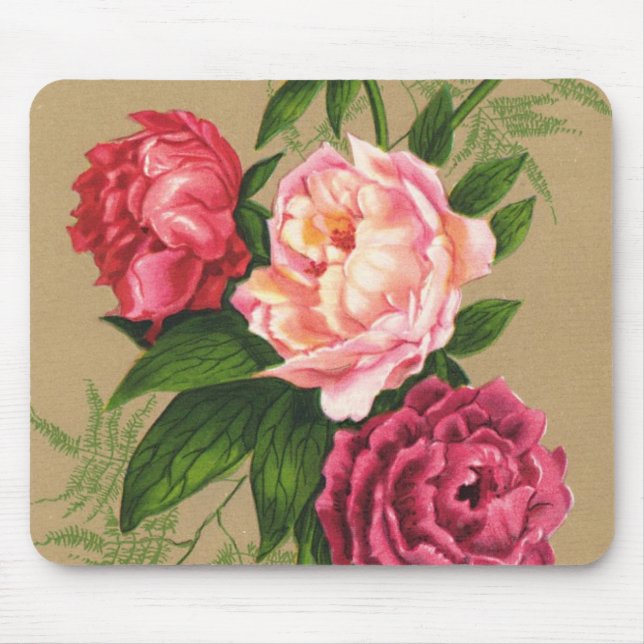 Flowers Mouse Mat (Front)