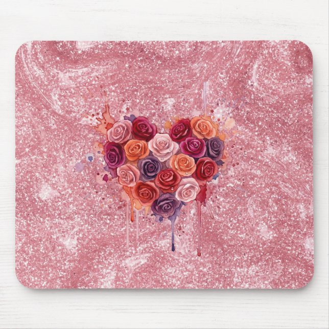 Flowers Mouse Mat (Front)