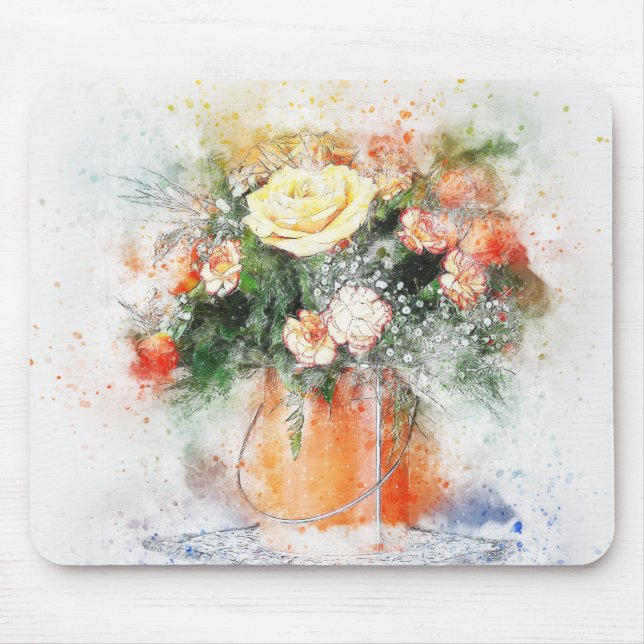 Flowers Mouse Mat (Front)