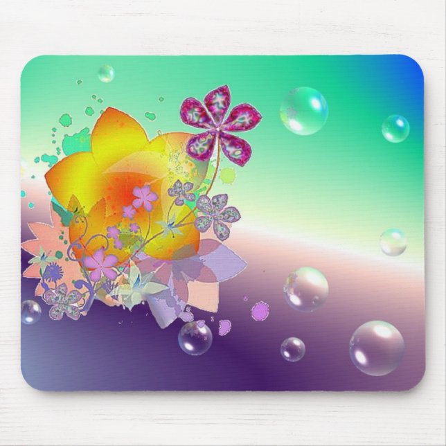 Flowers Mouse Mat (Front)