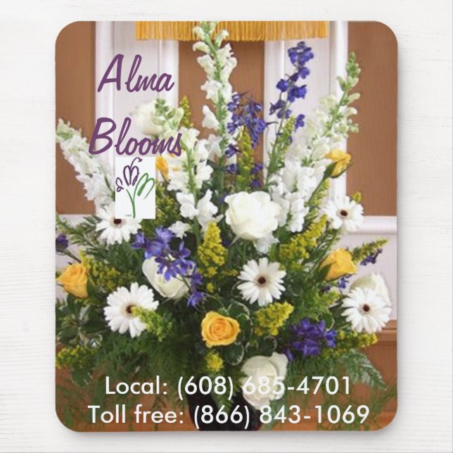 Flowers Mouse Mat (Front)