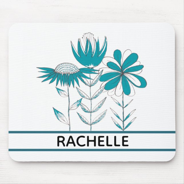 Flowers Mouse Mat (Front)