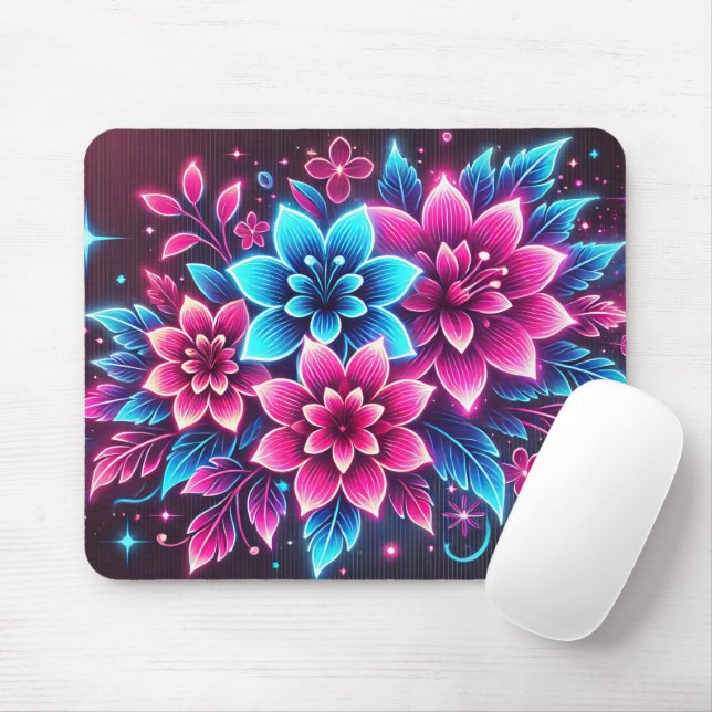 Flowers Mouse Mat (With Mouse)