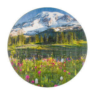 Flowers Mt. Rainier Wildflowers Cutting Board