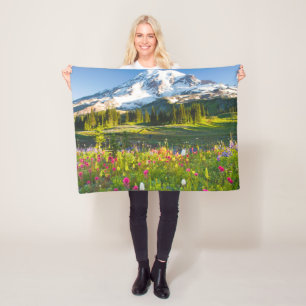 Flowers   Mt. Rainier Wildflowers Fleece Blanket