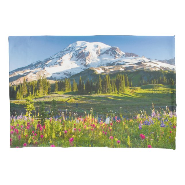 Flowers | Mt. Rainier Wildflowers Pillowcase (Front)
