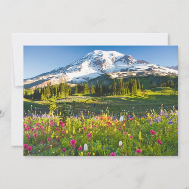 Flowers | Mt. Rainier Wildflowers Thank You Card (Front)