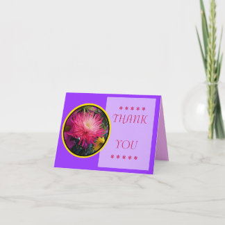 Flowers Mums Thank You Card 2