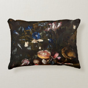 Flowers mushrooms butterflies frog & Snake Decorative Cushion