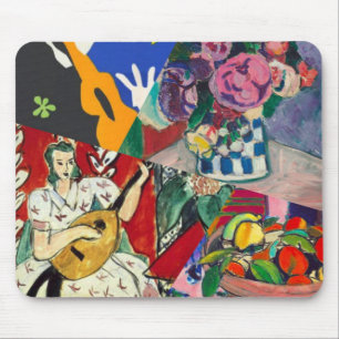Flowers, music and beauty are present in Matisse p Mouse Mat