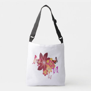 Flowers n Butterflies Crossbody Bag