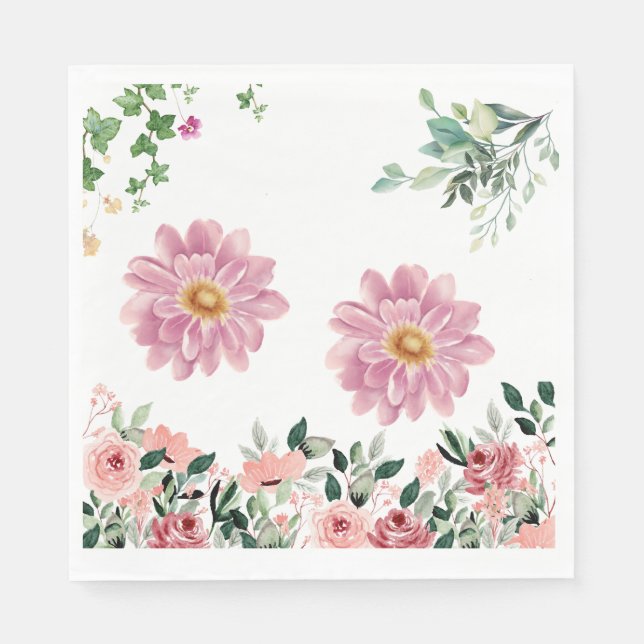 Flowers Napkin (Front)