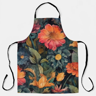 Flowers nature art apron