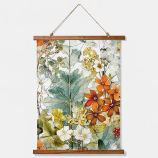 Flowers nature art hanging tapestry