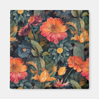 Flowers nature art magnet
