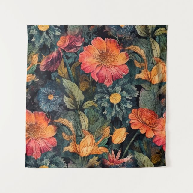 Flowers nature art  tapestry (Front)