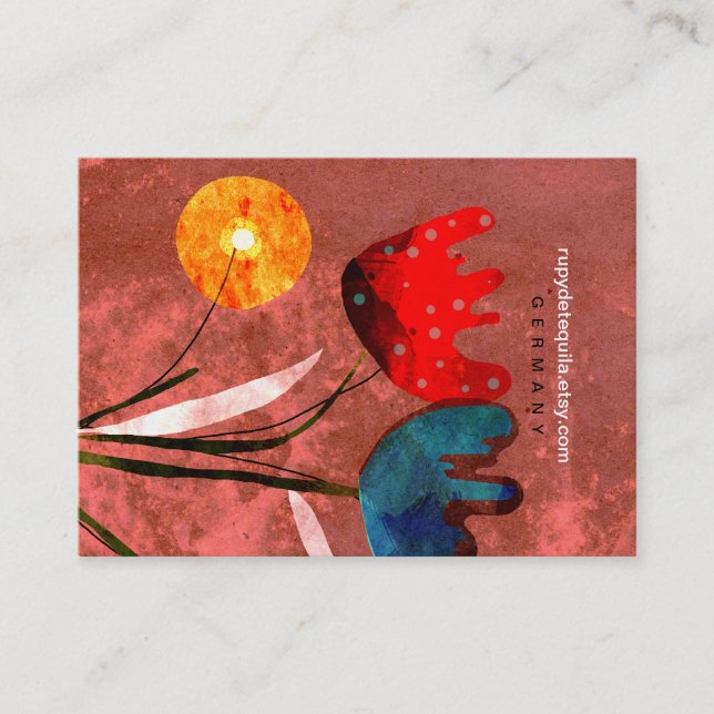 Flowers Nature Garden Business Card (Front)