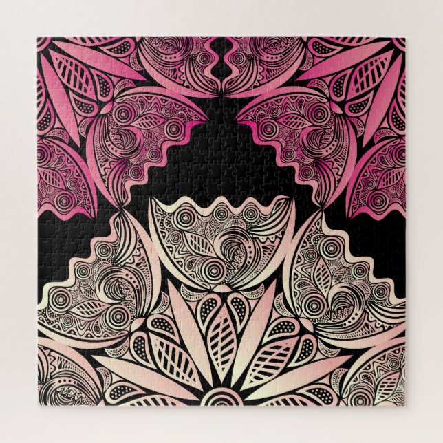 Flowers nature pattern, vintage illustration. jigsaw puzzle (Vertical)