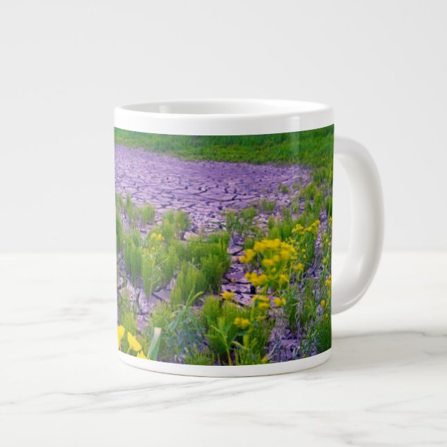 Flowers | North Dakota Red River Valley Large Coffee Mug (Front Right)