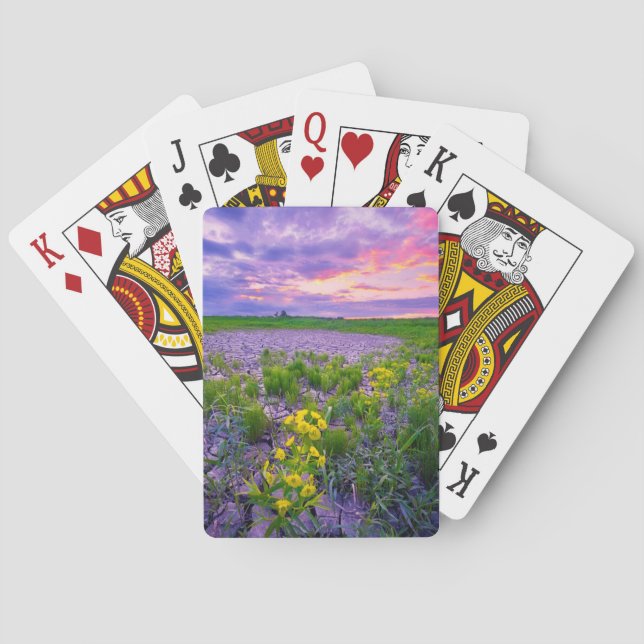 Flowers | North Dakota Red River Valley Playing Cards (Back)